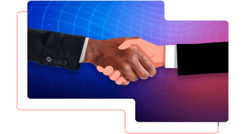 Growthpad partners shaking hands